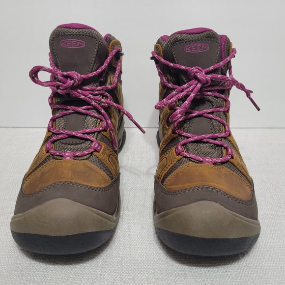 KEEN Circadia Vent Hiking Boot Shoe Waterproof Syrup Bosenberry Women's - Picture 6 of 16
